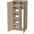 Коллекция Макси шкаф М07 с перегородкой и полками, 800x580x1780 мм, сонома