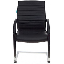 Кресло на полозьях "Бюрократ T-8010-LOW-V", искусственная кожа, черный