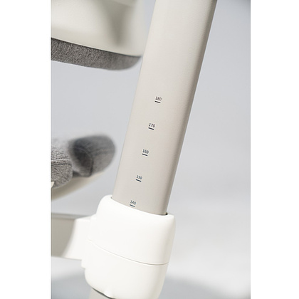 Кресло детское Ergosmart Maximus, ткань, серый, пластик, корпус белый, с чехлом "светлый лен" - 8