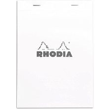 Блокнот "Rhodia", А6, 80 листов, линейка, белый