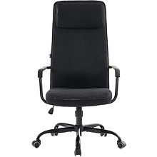 Кресло для руководителя EVERPROF "Mars", ткань, металл, черный