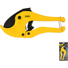 Труборез для пластиковых труб Deli YS EDL350042, 0-42 мм, желтый