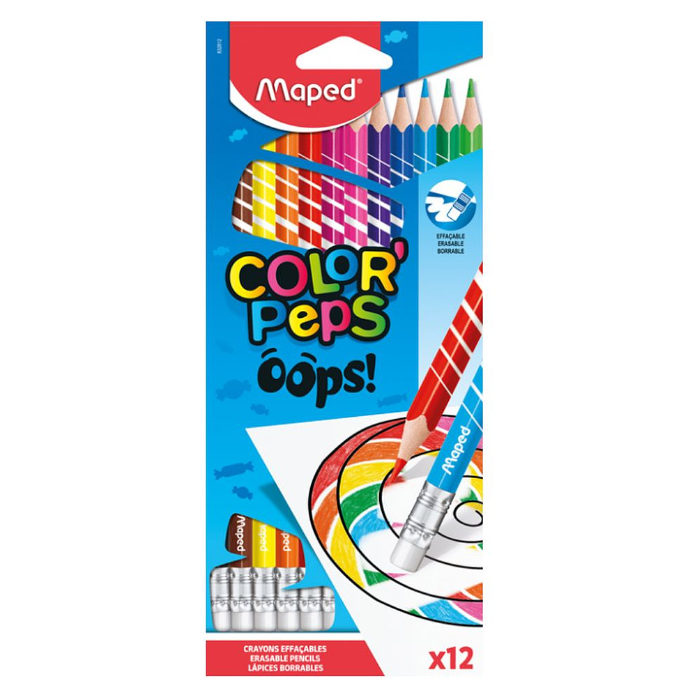 Цветные карандаши Maped "Color' Peps Oops", 12 цветов
