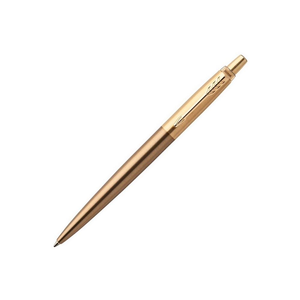 Ручка шариковая автоматическая "Parker Jotter Premium West End Brushed GT", 0.7 мм, золотистый, стерж. синий