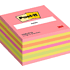 Бумага для заметок на клейкой основе "Post-it Classic. Неон", 76x76мм, 450 листов, ассорти