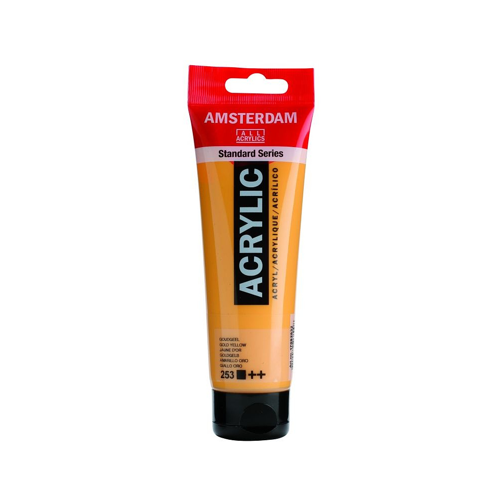 Краски акриловые "Amsterdam", 253 золотисто-желтый, 120 мл, туба