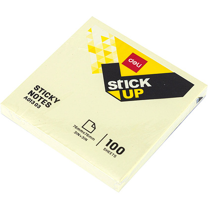 Бумага для заметок на клейкой основе "Deli", 76x76 мм, 100 листов, ассорти - 5