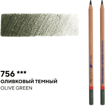 Карандаш цветной "Мастер-класс", 756, оливковый темный