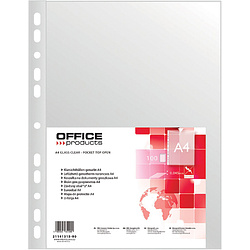 Файл (папка-карман) "Office products", A4, 100 шт, 45 мкм, прозрачный ...
