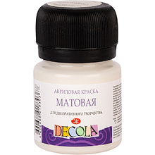 Краска акриловая матовая "Декола", 259 слоновая кость, 20 мл., банка