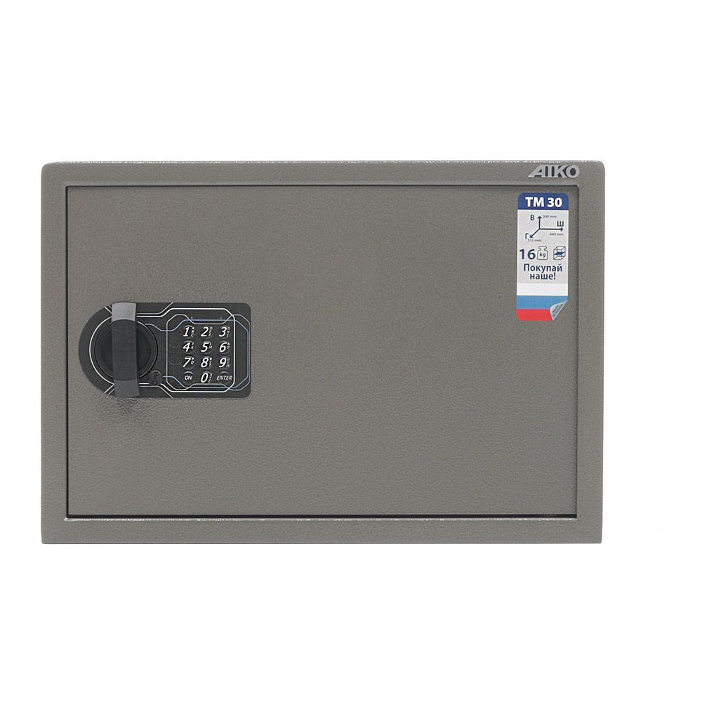 Офисный сейф "Aiko ТМ 30 EL", 300x440x355мм - 3