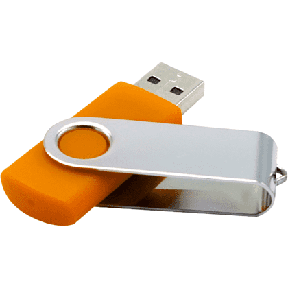 USB Flash 2.0 16 Gb VDF-008, пластик, метал, оранжевый   - 3