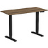 Стол с электроприводом WellDesk Prime 1300x675х18 черный/дуб санта-фе винтаж (9191461+9178196)