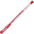 Ручка гелевая "Office Products", 0.5 мм, прозрачный, стерж. красный