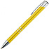 Ручка шариковая автоматическая "Ascot", 0.7 мм, желтый, серебристый, стерж. синий