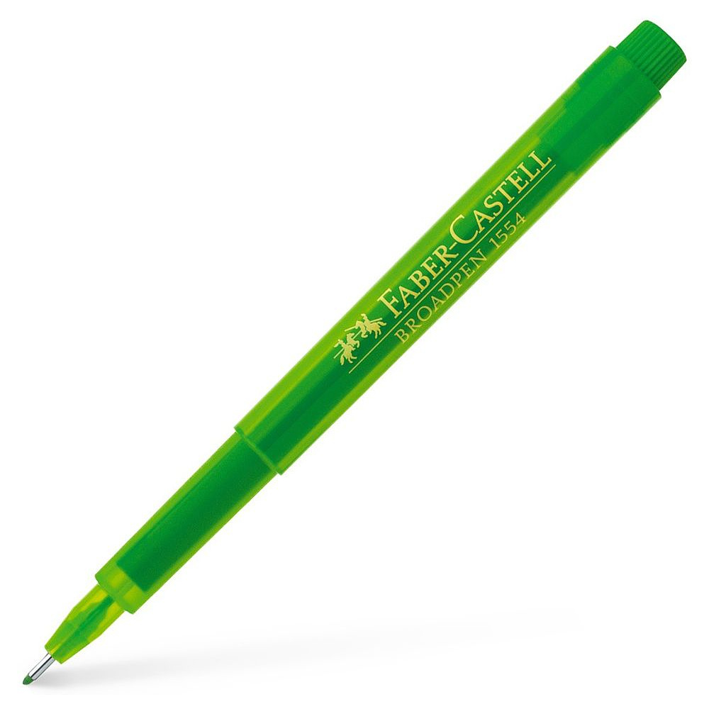 Ручки капиллярные "Broadpen 1554", 0.8 мм, зеленый