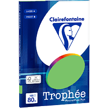 Бумага цветная "Trophée", А4, 100 листов, 80 г/м2, ярко-зеленый