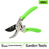 Секатор садовый цельнокованный Deli GS EDL580207, пружина, тефлон, 215 мм., черный, зеленый - 2