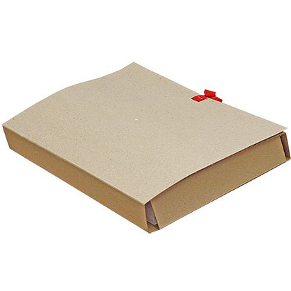 Папка-скоросшиватель с завязками, 100 мм, 4 завязки, крафт