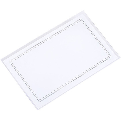 Бейдж с универсальным клипом "CT123", 57x90 мм, прозрачный