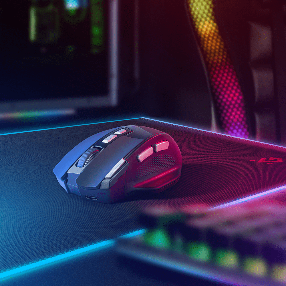 Мышь Defender Knight GM-885, беспроводная, черная - 10