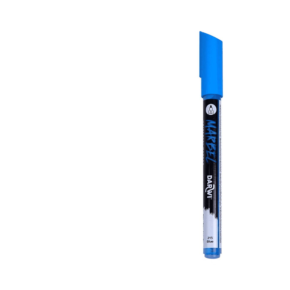 Маркер акриловый "Darwi.Marbel" 215, синий