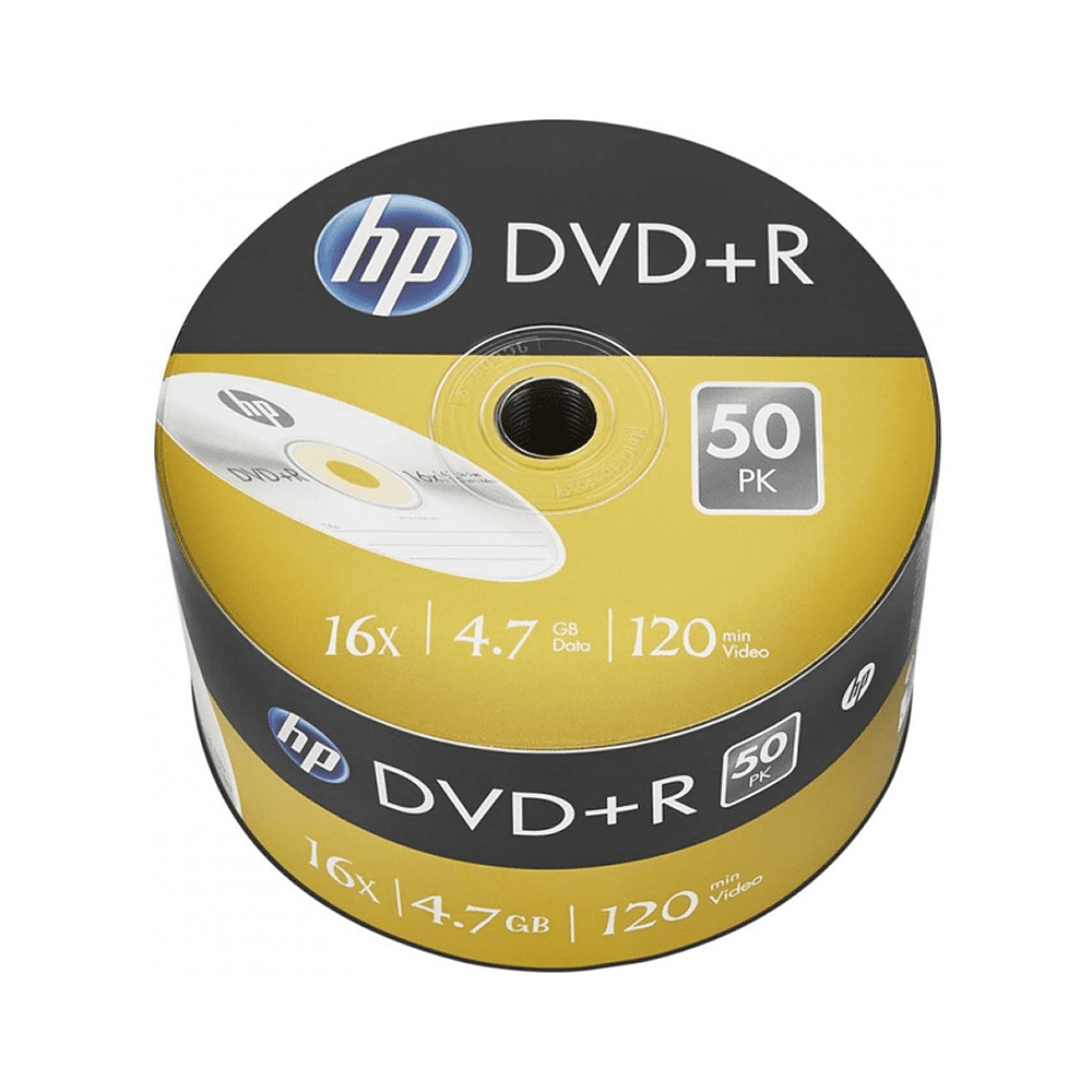Диск DVD-R HP , 4.7 Гб, 16х, 50 шт, DRE00070-3 