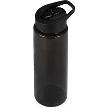 Бутылка для воды "Speedy", 700 мл, пластик, прозрачный, черный