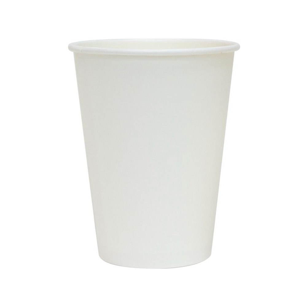 Стакан картонный 300 мл, 1 слой, 50 шт/упак, белый