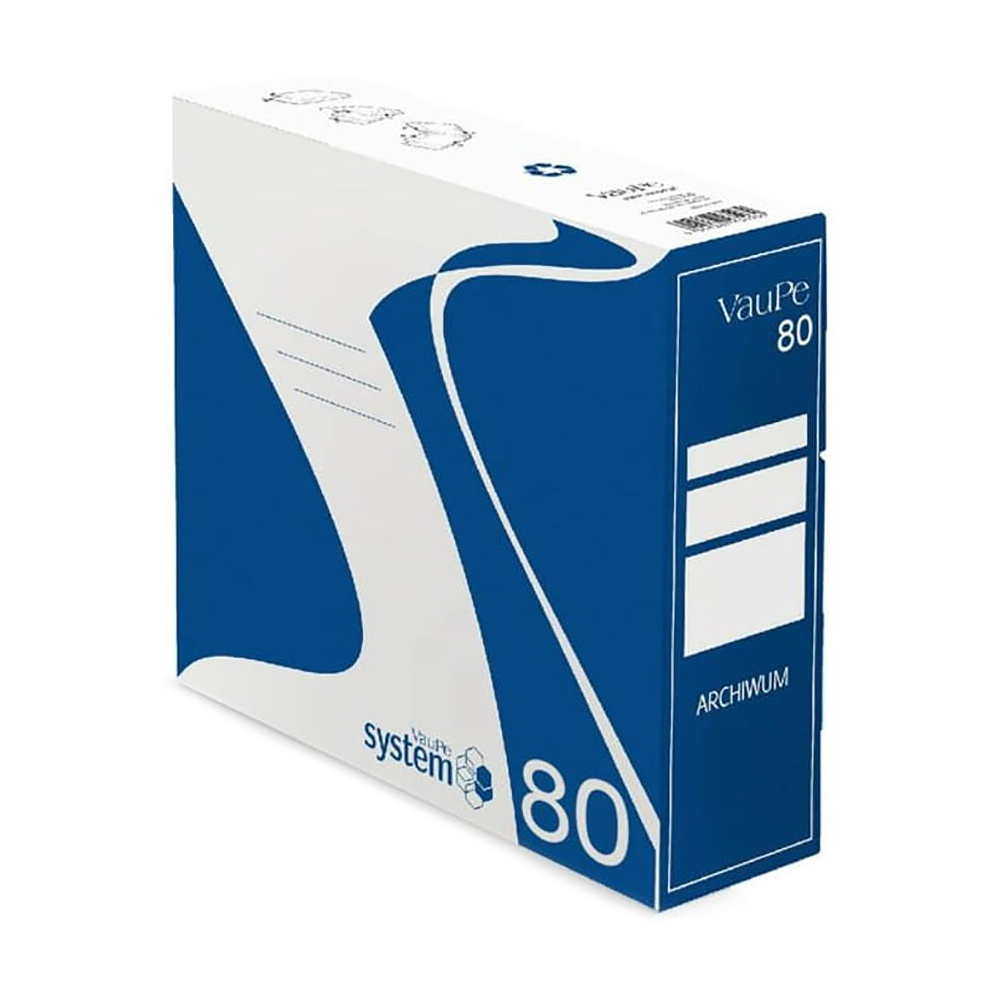 Коробка архивная "VauPe", 290x340x80 мм, синий