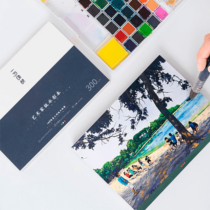 Блок-склейка бумаги для акварели "Himi Fabriano", 19,5x27 см, 300 г/м2, 20 листов - 3