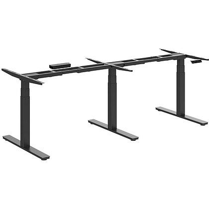 Каркас стола с электроприводом трехмоторный AOKE, Well Desk Idea, черный (AK3JYT-TYZF3-BK)
