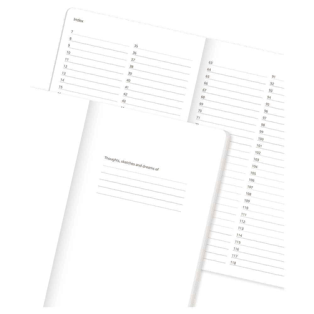 Блокнот "Wool & cotton", А5, 96 листов, линейка, белый - 4