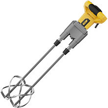 Миксер строительный Deli YS EDC177, 1800 Вт, 2 венчика, желтый