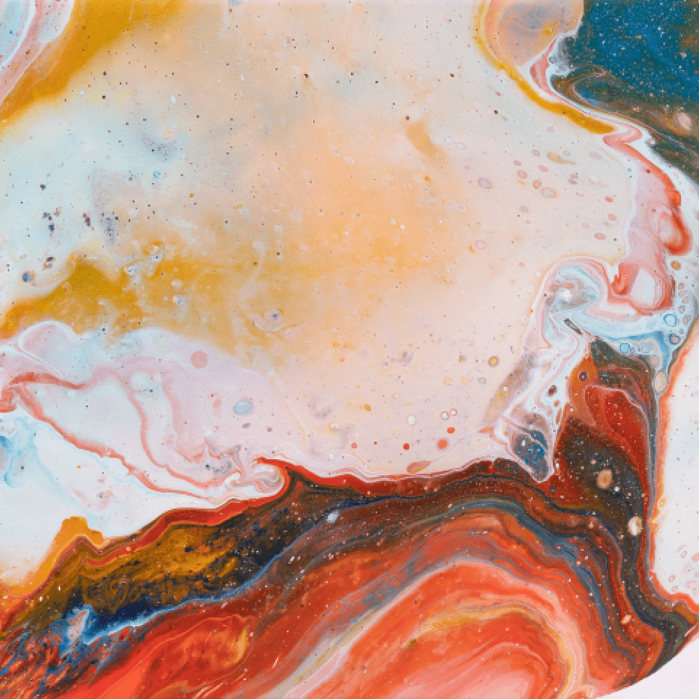 Краски акриловые для пуринга "HIMI", цвета пустыни, набор из 4 цветов, бутылки - 6