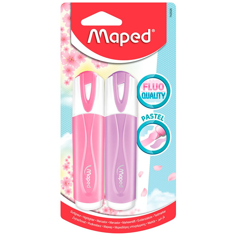 Маркер текстовый Maped "Pastel", 2 шт, ассорти - 3