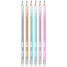 Карандаш простой "Black Peps Glitter Deco"