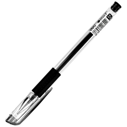 Ручка гелевая "Daily", 0.5 мм, прозрачный, стерж. черный