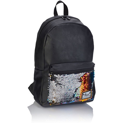 Рюкзак молодежный "Head Holographic Fashion", черный, золотой - 2