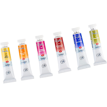 Краски акварельные "Белые ночи полночь классика", набор 6 цветов, тубы - 5