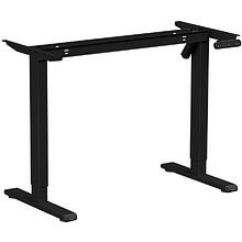 Стол с электроприводом WellDesk Basic 1200x675х18 черный/дуб стирлинг (9191456+9197777)