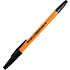 Ручка шариковая "Corvina", 1.0 мм, оранжевый, черный, стерж. черный