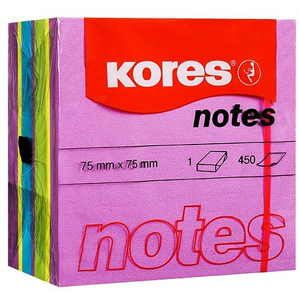 Бумага для заметок ''Весна", 75x75 мм, 450 листов, ассорти