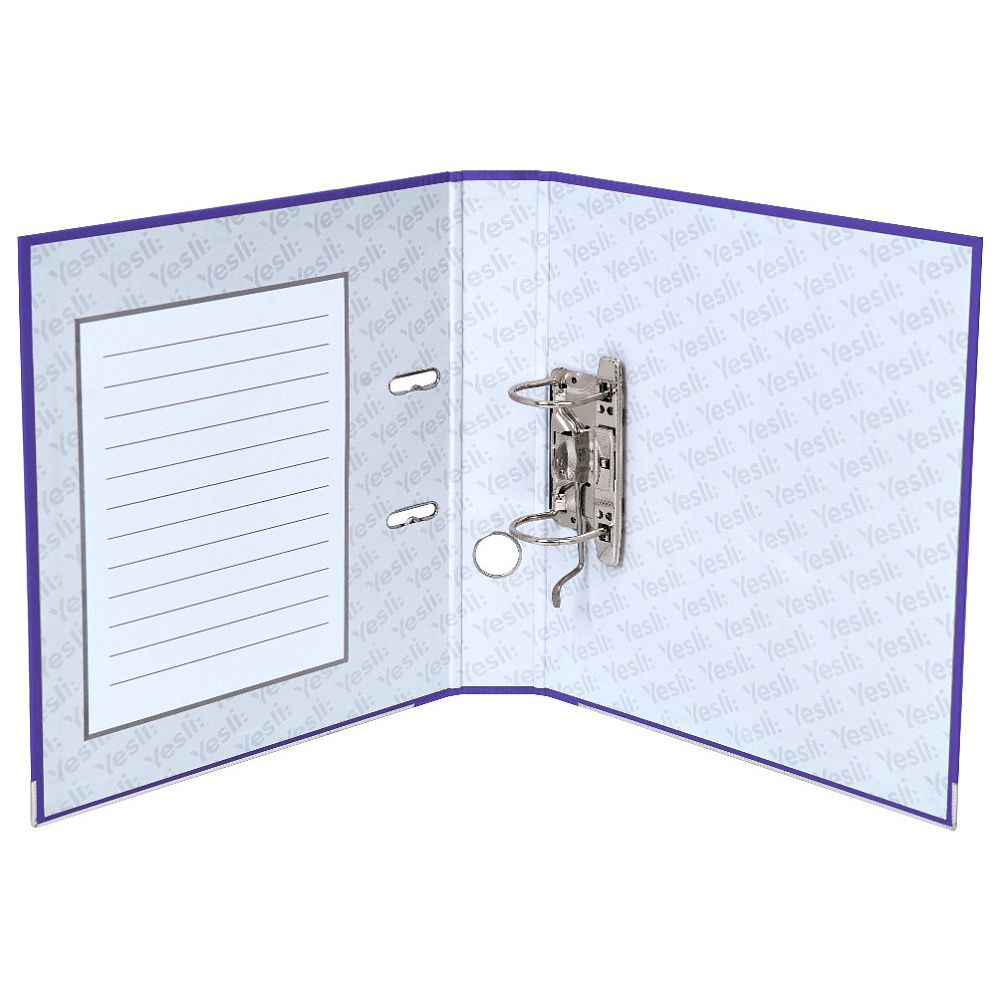 Папка-регистратор "Yesli:", А4, 50 мм, ПВХ Эко, фиолетовый - 6