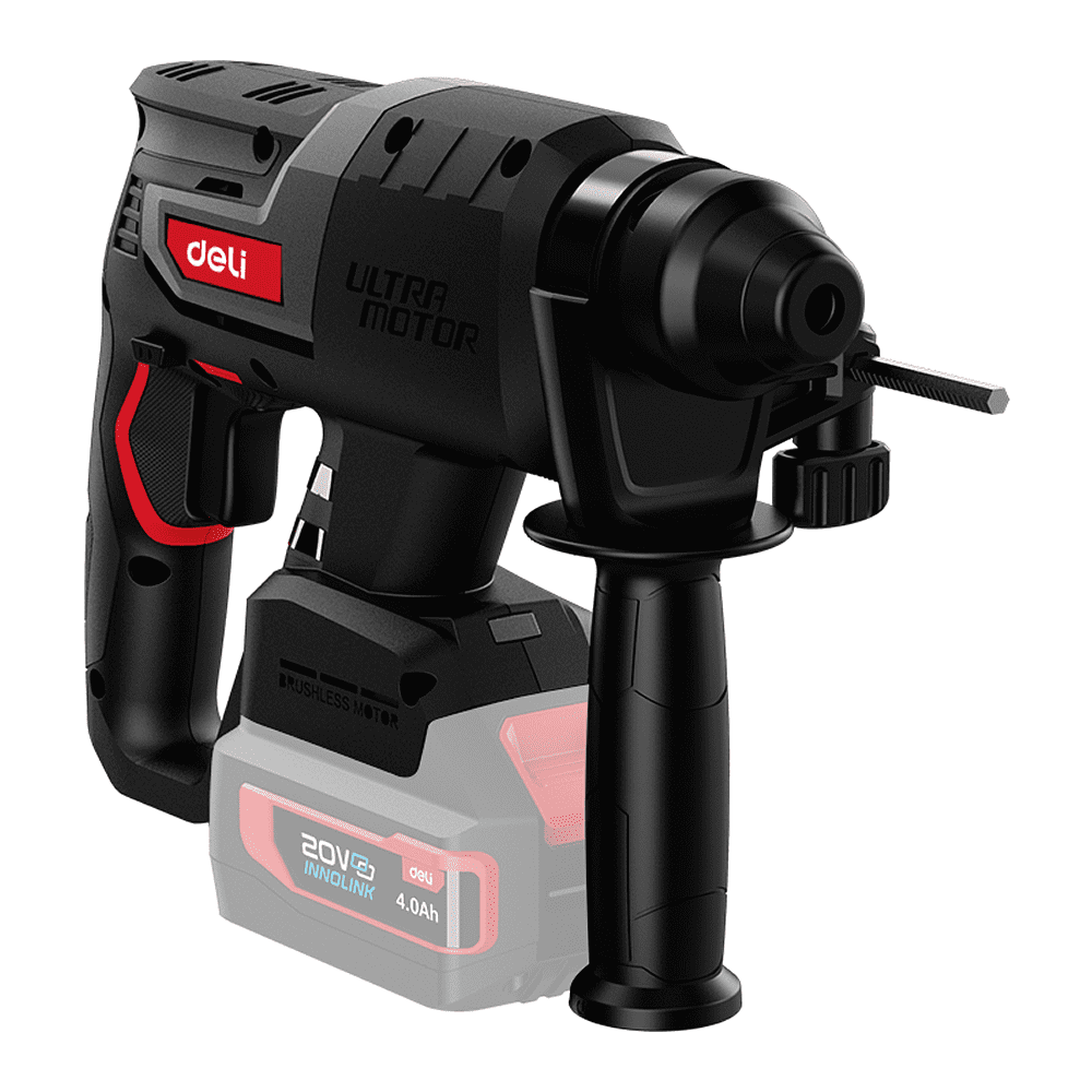 Аккумуляторный перфоратор Deli RS EDE-DC20-2, 20 В, 2 Дж, без АКБ и ЗУ - 4