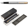 Ручка перьевая "Parker Jotter Stainless Steel CT", М, серебристый, золотистый, патрон синий - 3
