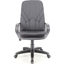 Кресло для руководителя Everprof "Komo PL", экокожа, пластик, черный 