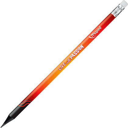 Карандаш простой Maped "Energy", HB, 2 штуки, с ластиком, ассорти - 5