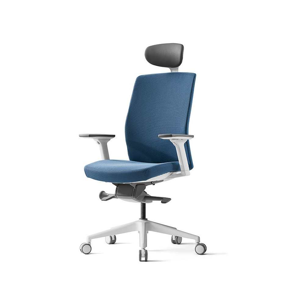 Кресло для руководителя BESTUHL "J2", ткань, пластик, голубой 