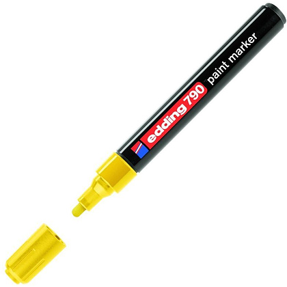 Маркер перманентный на нитрокраске Edding "790", желтый